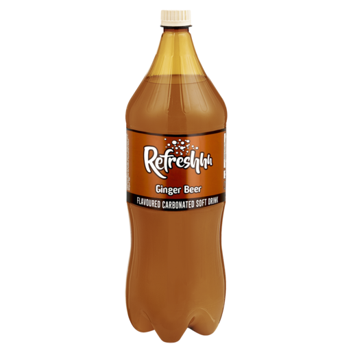 Refreshhh Ginger Beer Flavoured Carbonated Soft Drink 2L