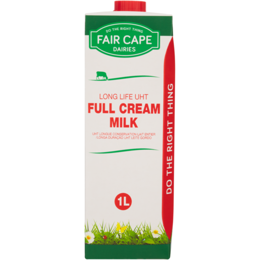 Fair Cape Dairies Long Life Full Cream Milk 1L