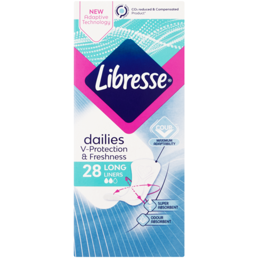 Libresse Dailies Fresh Long Pantyliners 28 Pack