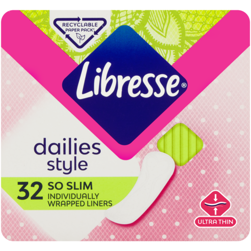 Libresse Dailies Style Pantyliners Ultra Thin 32 Pack