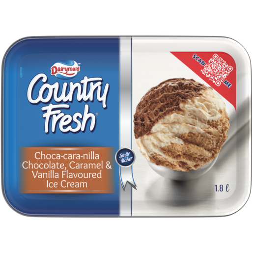 Dairymaid Country Fresh Choca-Cara-Nilla Ice Cream 1.8L 