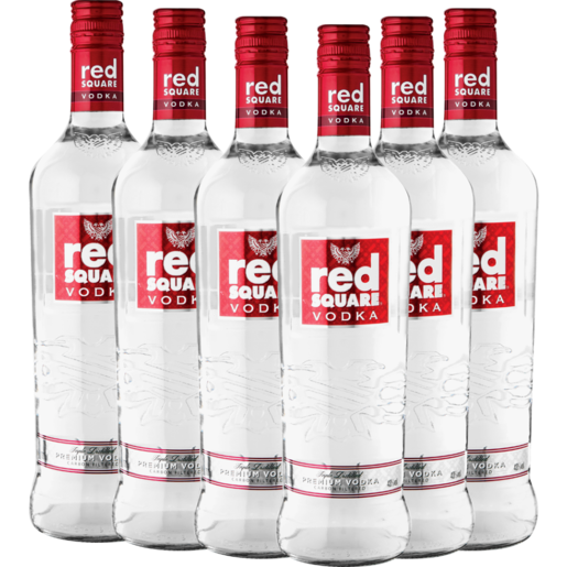 Red Square Vodka Bottles 6 x 750ml