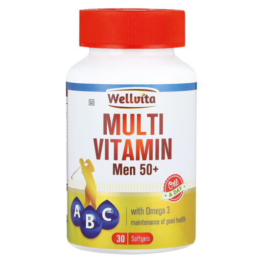 Wellvita Multi Vitamin For Men 50+ 30 Softgels Pack