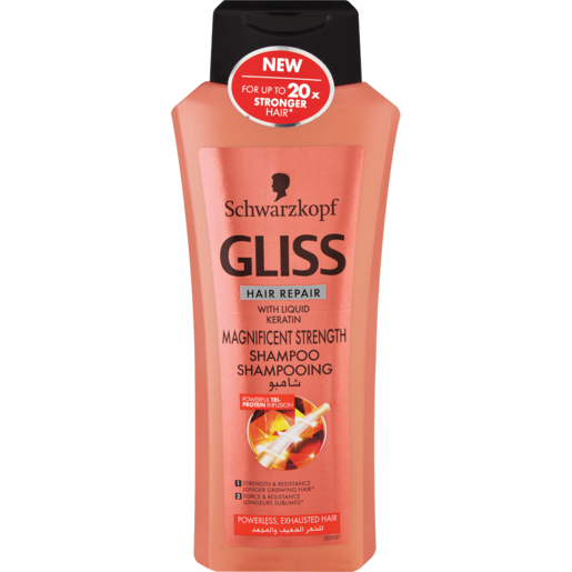 Gliss Magnificent Strength With Liquid Keratin Shampoo 400ml