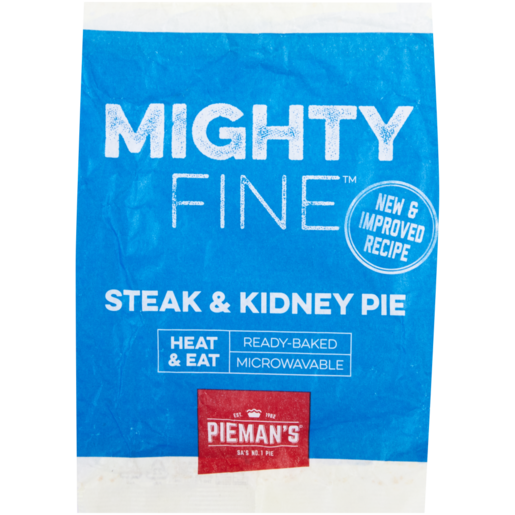 PIEMAN’S Mighty Fine Steak And Kidney Flavoured Chicken Pie 160g