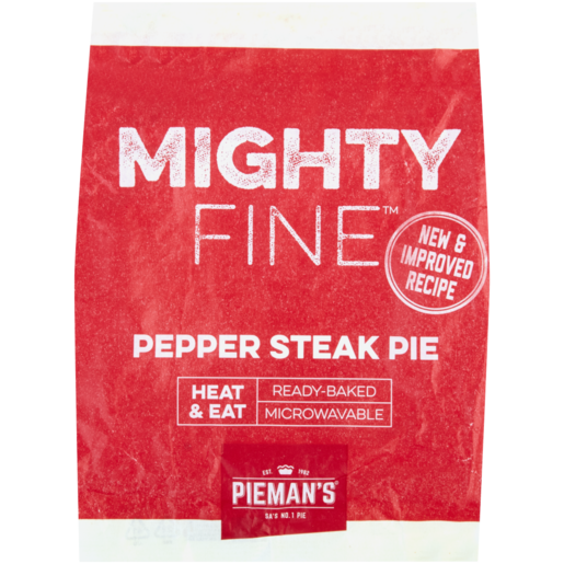 PIEMAN’S Mighty Fine Pepper Steak Flavoured Chicken Pie 160g