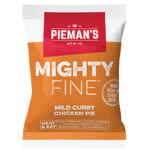PIEMAN’S Mighty Fine Mild Curry Chicken Pie 160g