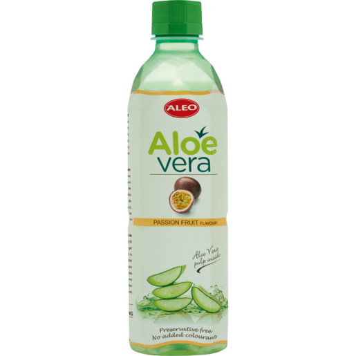Aleo Aloe Vera & Passion Fruit Flavoured Water 500ml