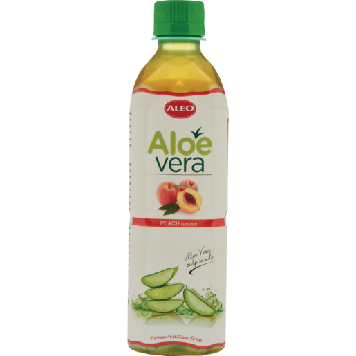 Aleo Aloe Vera & Peach Flavoured Water 500ml