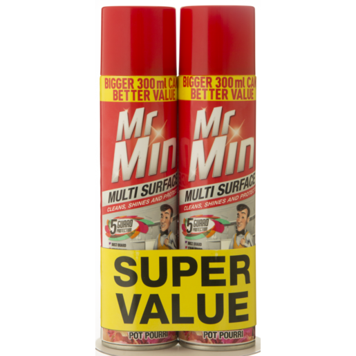 Mr. Min Multi Pot Pourri Multi-Surface Cleaner Value Pack 2 x 300ml