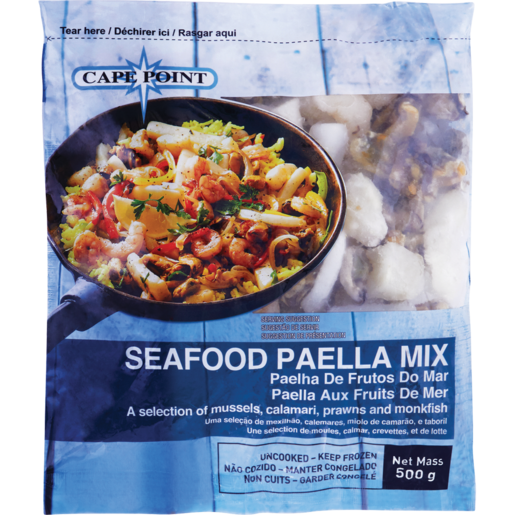 Cape Point Frozen Seafood Paella Mix 500g
