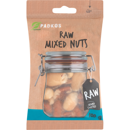 Padkos Raw Mixed Nuts 100g