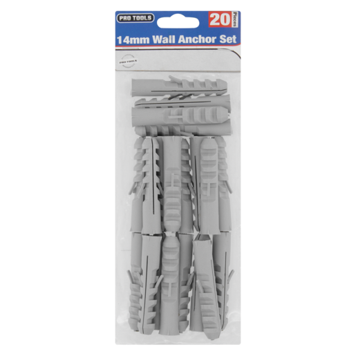 Pro Tools Wall Anchors 14mm 20 Pack