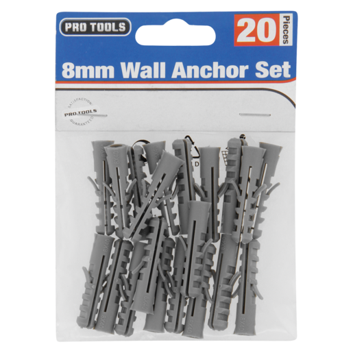 Pro Tools Wall Anchor 8mm 20 Pack