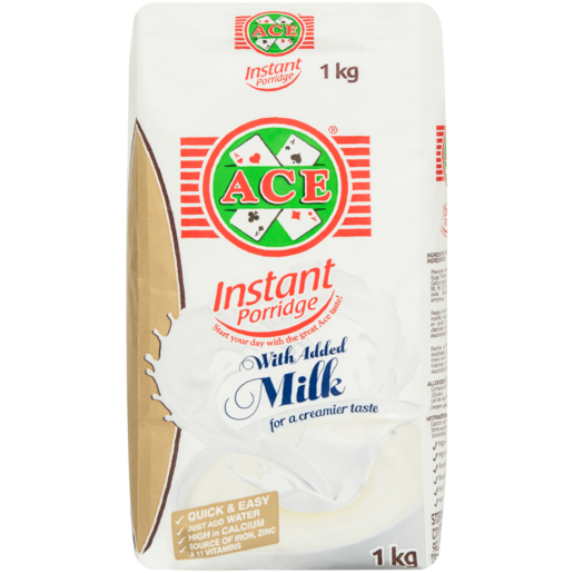 Ace Instant Porridge With Milk 1kg