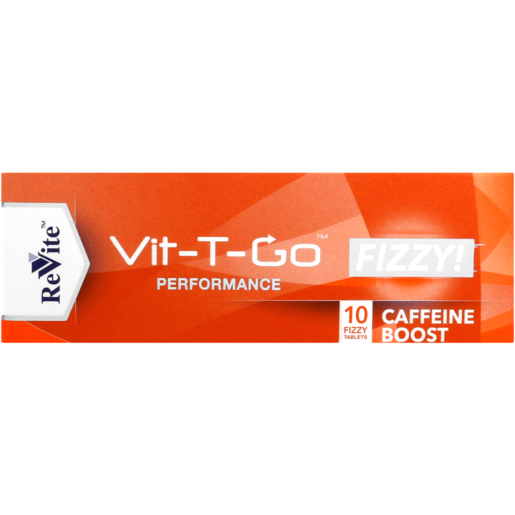Revite Vit-T-Go Caffeine Boost Fizzy Tablets 10 Pack