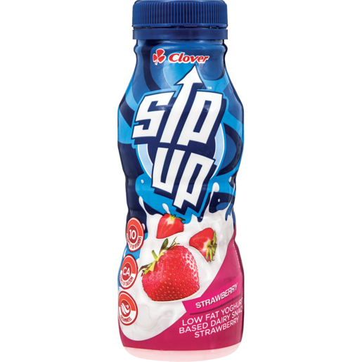 Clover Sip Up Strawberry Yoghurt Based Dairy Snack Drink 250g