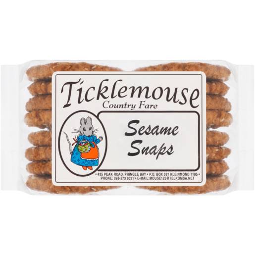 Ticklemouse Country Fare Sesame Snaps Biscuits 200g