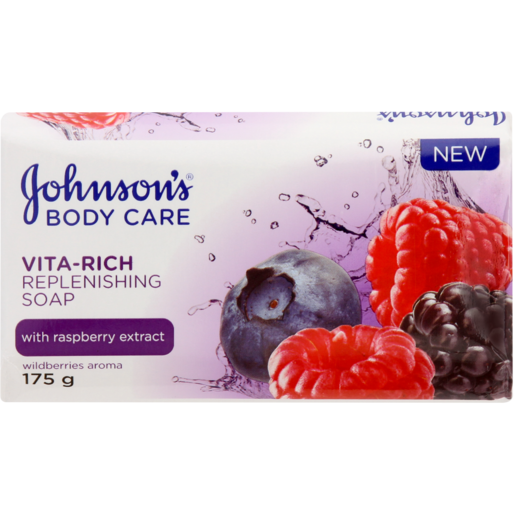 Johnson's Vita-Rich Raspberry Replenishing Soap 175g