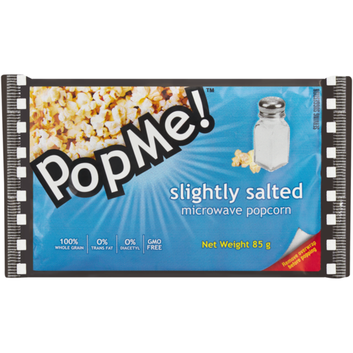Pop Me Slightly Salted Microwave Popcorn 85g