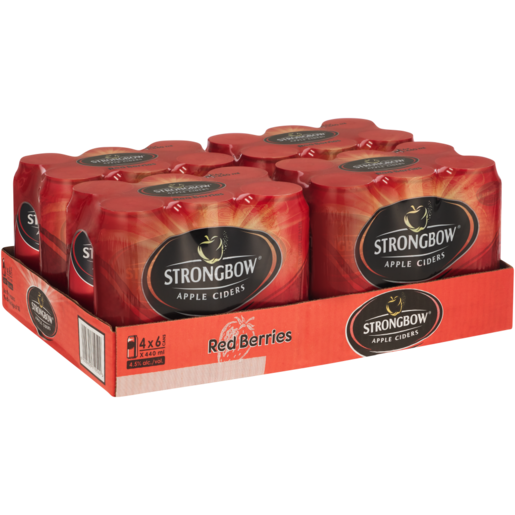 Strongbow Red Berries Apple Cider Cans 24 x 440ml