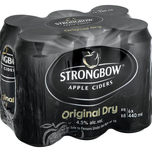 Strongbow Original Dry Cider Cans 6 x 440ml