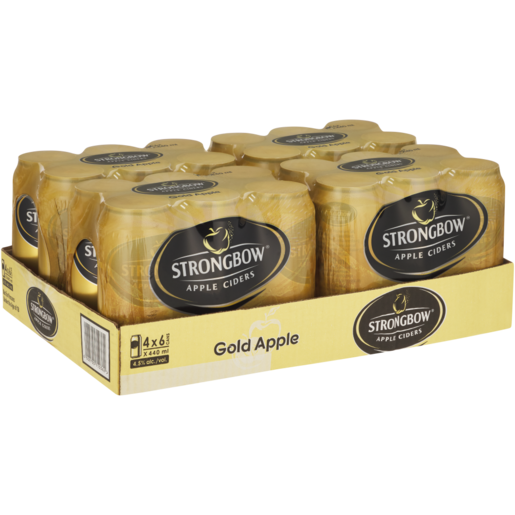 Strongbow Gold Apple Ciders Cans 24 x 440ml