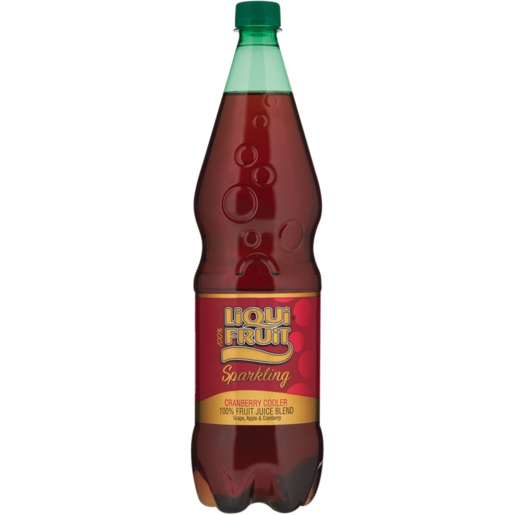 Liqui Fruit 100% Sparkling Cranberry Cooler Fruit Juice Blend 1.25L