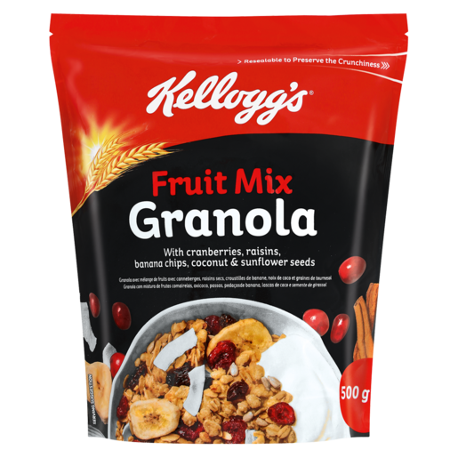 Kelloggs Granola Fruit Cereal Muesli 500/450g