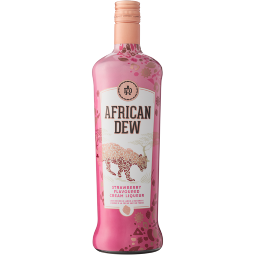 African Dew Strawberry Cream Liqueur Bottle 750ml