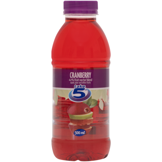 Take 5 Cranberry 42% Fruit Nectar Blend 500ml