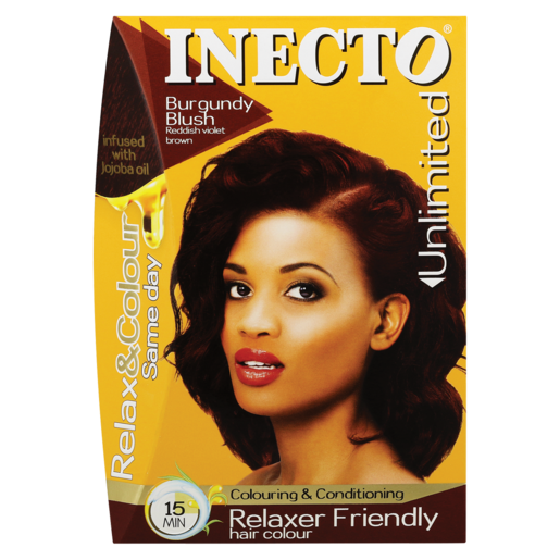 Inecto Burgundy Blush Reddish Violet Brown Hair Colour Kit 130ml