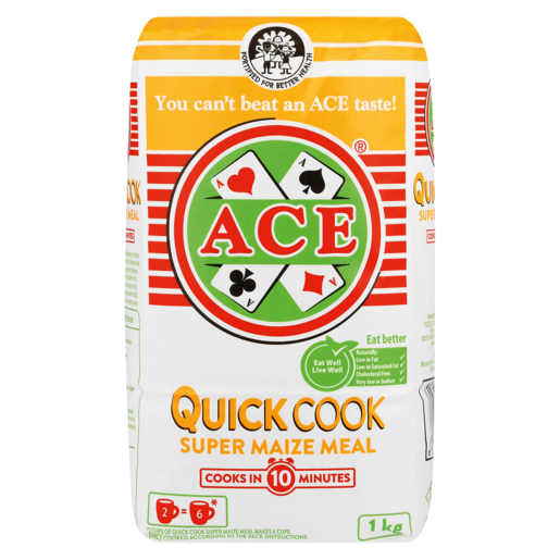 Ace Quick Cook Super Maize Meal Pack 1kg