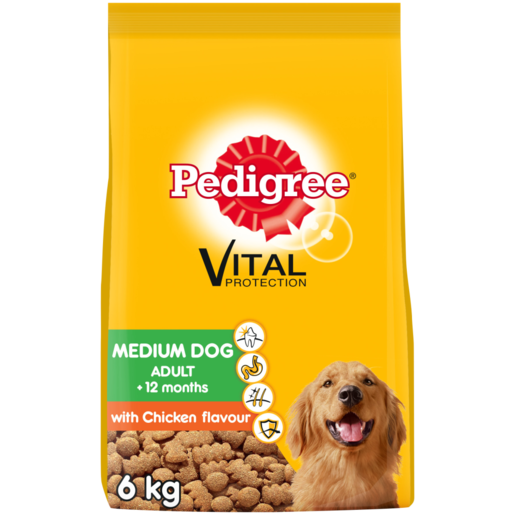Pedigree Chicken Flavoured Medium Dog Food 6kg