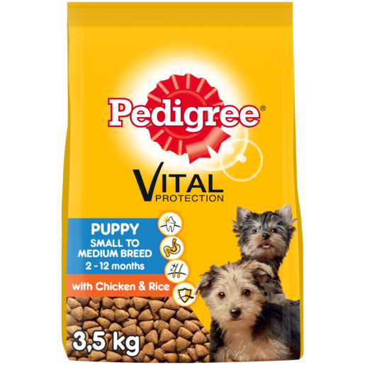 Pedigree Vital Protection Chicken & Rice Flavoured Puppy Food 3.5kg
