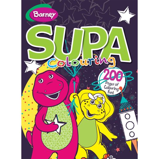 Barney Supa Colouring Book 200 Page