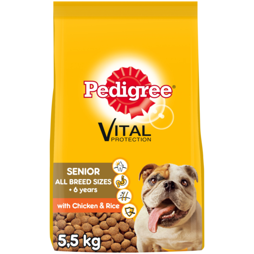 Pedigree Senior Dog Food With Chicken & Rice 5.5kg