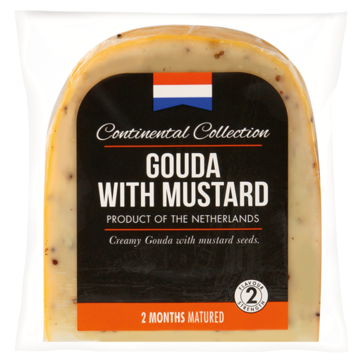 Continental Gouda With Mustard Cheese Pack 150g
