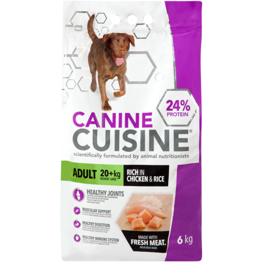 Canine Cuisine Chicken & Rice Medium-Large Adult Dry Dog Food 6kg