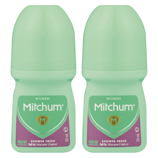 Mitchum WOMEN Shower Fresh Anti-Perspirant Roll-On 2 x 50ml