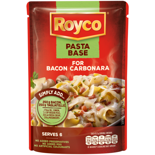 Royco Bacon Carbonara Pasta Base 200g