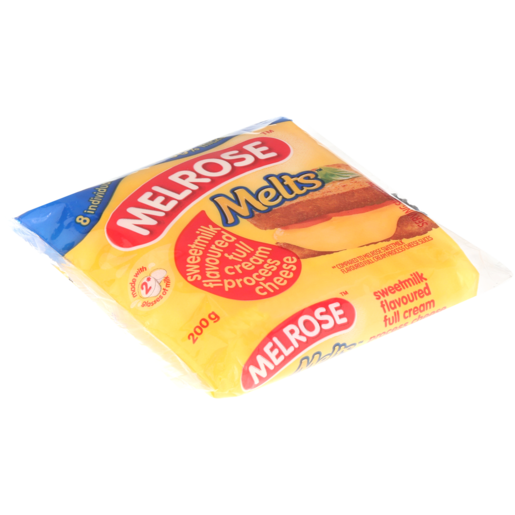 Melrose Melts Sweetmilk Flavoured Full Cream Processed Cheese Pack 200g
