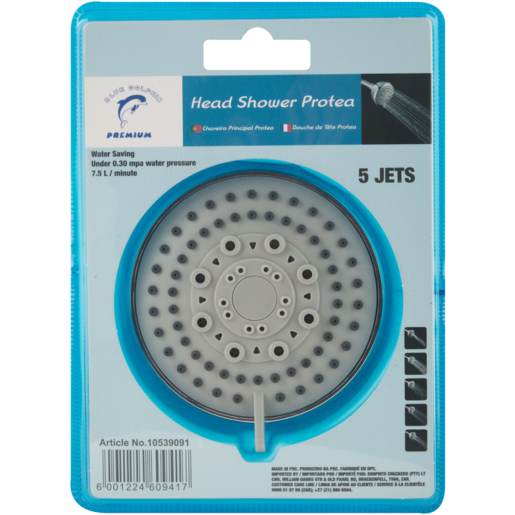 Blue Dolphin Premium Protea Shower Head 90mm