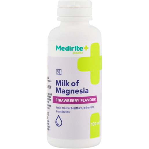 Medirite Pharmacy Strawberry Flavoured Anti Acid Magnesium Milk 100ml