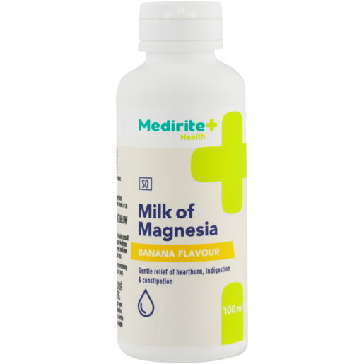 Medirite Pharmacy Banana Flavour Magnesium Milk 100ml