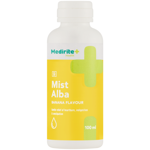 Medirite Pharmacy Banana Flavoured Anti Acid Mist Alba 100ml