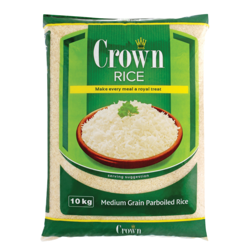 Crown Medium Grain Parboiled Rice 10kg