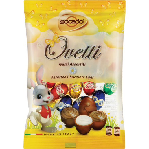 Socado Ovetti Assorted Chocolate Eggs 150g
