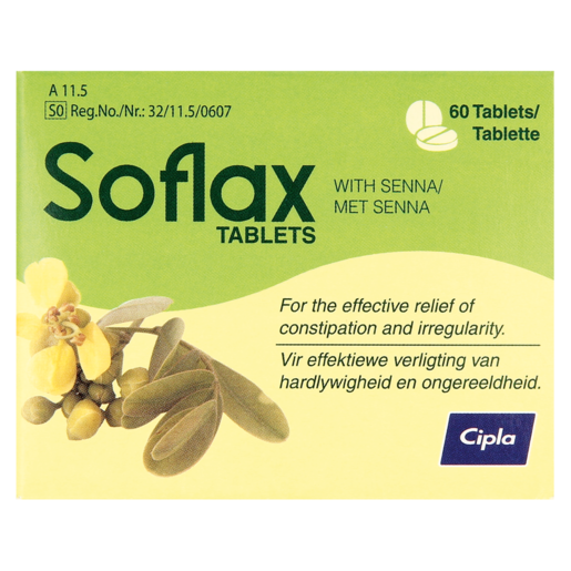 Cipla Soflax Sennoside Tablets 60 Pack