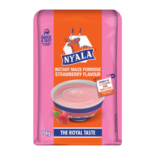 Nyala Strawberry Flavoured Instant Maize Porridge 1kg